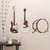 time to jam music wall quotes vinyl decal music guitar bass drums acoustic 