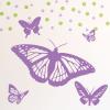 Butterflies Wall Quotes Wall Art vinyl Decal girls, nature, bugs, pretty, butterfly, flower, fly, 