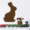 Solid Chocolate Bunny wall quotes vinyl shapes wall decal home decor vinyl stencil bunnies easter rabbit 