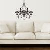 elegant chandelier entryway dining living room wall art decal