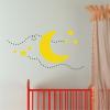 moon and stars nursery crib kids baby wall art decal