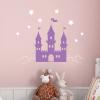 Castle in the clouds with stars, princess, wall quotes, wall art, vinyl decal, fairy tale, imagination, story, prince, once upon a time