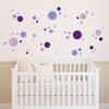 Purple Dots & Spots Vinyl Wall Art Decal by WallQuotes.com