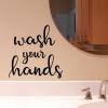 Wash your hands  wall quotes wall decal home decor vinyl lettering bathroom bath washroom covid 