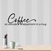 Coffee an attitude adjustment in a mug wall quotes vinyl lettering wall decal home decor vinyl stencil morning cafe caffeine 