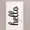 oversized hello wall quotes vinyl lettering wall decal home decor vinyl stencil classroom large decal school welcome front door entry entryway home house