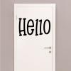 oversized hello wall quotes vinyl lettering wall decal home decor vinyl stencil classroom large decal school welcome front door entry entryway home house