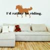 above couch horse wall decal