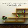 above a bookshelf wall decal