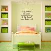 little girls room bedroom above bed wall decal