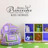 little girls and horses girls room wall decal
