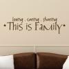 Loving  Caring  Sharing This Is Family wall quotes vinyl lettering wall decal home decor 