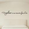 Together is our favorite place to be wall quotes vinyl wall decal family photo wall love