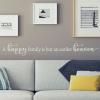 A happy family is but an earlier heaven wall quotes vinyl wall decal love photo wall gallery