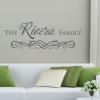 Custom Family Name wall quotes vinyl lettering wall decal personal personalized home decor entryway photowall