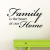 Family is the heart of our home wall quotes vinyl lettering wall decal
