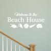 Welcome To The Beach House seashells shells home vacation wall quotes vinyl decals decor