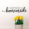 Happiness is Homemade wall quotes vinyl lettering wall decal happy home diy crafty