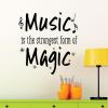 Music is the strongest form of magic radio band instrument g clef wall quotes vinyl decal piano 