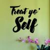 Treat Yo Self Wall Quotes™ Decal tv show parks and rec parks and recreation quote tom haverford wall quotes vinyl lettering wall decal fandom pnr 