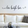 live laugh love wall quotes vinyl lettering wall decal home decor inspiration family home