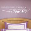 Write your secrets in the sand and trust them to a mermaid wall quotes vinyl lettering wall decal mermaid sea ocean sea creature mythic fantasy siren