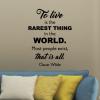 To live is the rarest thing in the world. Most people exist, that is all. Oscar Wilde wall quotes vinyl lettering wall decal home decor literature read book reading nook education author quotes