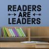 Readers are leaders wall quotes vinyl lettering wall decal home decor vinyl stencil read reading book classroom library book shelf reading nook