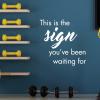 This is the sign you've been waiting for wall quotes vinyl lettering wall decal home decor vinyl stencil motivation new years resolution habits make a change