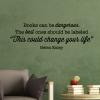 Books can be dangerous. The best ones should be labeled "This could change your life" Helen Exley wall quotes vinyl lettering wall decal home decor vinyl stencil book reading library book shelf reading nook literature