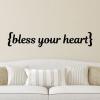 {Bless your heart} wall quotes vinyl lettering wall decal home decor vinyl stencil south southern living country 