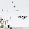 Virgo Constellation Stars and Name wall quotes vinyl lettering home decor vinyl stencil nursery bedroom zodiac star sign stars moon 