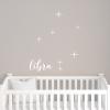 Libra Constellation Stars and Name wall quotes vinyl lettering home decor vinyl stencil nursery bedroom zodiac star sign stars moon 