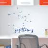 Sagittarius Constellation Stars and Name wall quotes vinyl lettering home decor vinyl stencil nursery bedroom zodiac star sign stars moon 