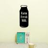 Fresh Milk Jar Wall Quotes Vinyl wall decal farmhouse vintage back in the day way back milkman delivery