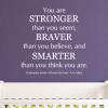 You Are Stronger Than You Seem, Braver Than You Believe, And Smarter Than You Think You Are - Christopher Robin - Winnie the Pooh - A. A. Milne wall quotes vinyl lettering wall decal home decor nursery kids child read book literature 