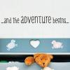 …and the adventure begins… wall quotes vinyl lettering wall decal travel nursery kids playroom