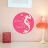 Secretly a mermaid {mermaid bubbles stars} wall quotes vinyl lettering wall decal home decor vinyl stencil kids children ocean fantasy pretend