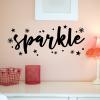 sparkle {sparkles}  wall quotes vinyl lettering wall decal home decor vinyl stencil kids kid child children girl girly sparkles stars