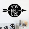 adventure in a circle with arrow wall quotes vinyl lettering wall decal home decor vinyl stencil kids children minimalist 