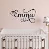 Custom name wall quotes vinyl lettering wall decal home decor vinyl stencil baby name sign kids room girls room nursery cursive calligraphy