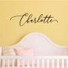 Custom name wall quotes vinyl lettering wall decal home decor vinyl stencil baby name sign kids room girls room nursery cursive calligraphy