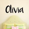 Custom name wall quotes vinyl lettering wall decal home decor vinyl stencil baby name sign kids room nursery fun handwritten font