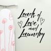 loads of love and laundry {heart} wall quotes vinyl lettering wall decal home decor vinyl stencil laundry room launder