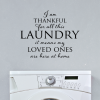 Thankful For Laundry Wall Quotes Vinyl Decal