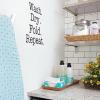 wash. dry. fold. repeat. wall quotes vinyl lettering wall decal home decor laundry room decor better homes and gardens small laundry room