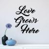 Love Grows Here Wall Quotes vinyl Decal