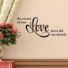 The course of true love never did run smooth - Shakespeare. wall quotes vinyl lettering wall decal literature marriage wedding