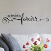 We decided on forever wall quotes vinyl lettering wall decal love marriage wedding cherish bedroom above the bed true love loving