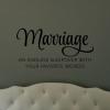 Marriage: an endless sleepover with your favorite weirdo wall quotes vinyl lettering wall decal home decor vinyl stencil wedding love bedroom sleep